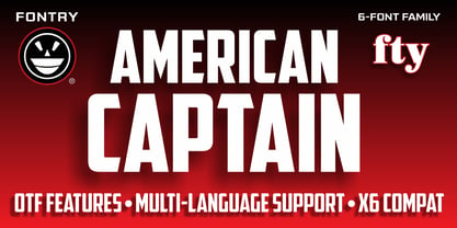 American Captain Font Poster 1