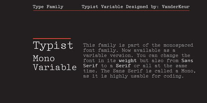 Typist Code To Slab Mono Font Poster 1