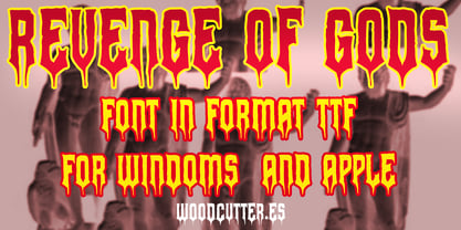 Revenge of Gods Font Poster 3