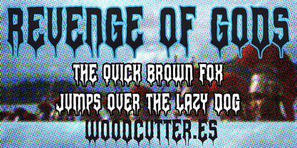 Revenge of Gods Font Poster 2