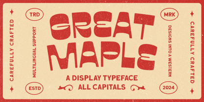 Great Maple Font Poster 1