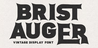 MC Brist Auger Font Poster 1