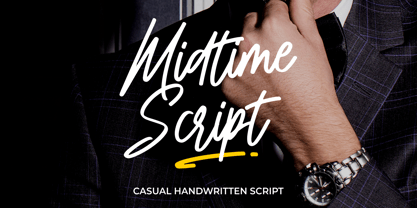 Midtime Script Font Poster 1