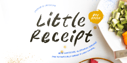 Little Receipt Font Poster 1