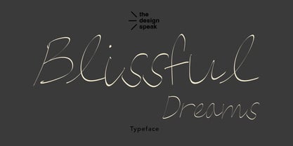 Blissful Dreams Font Poster 1