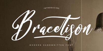 Bracetison Font Poster 1