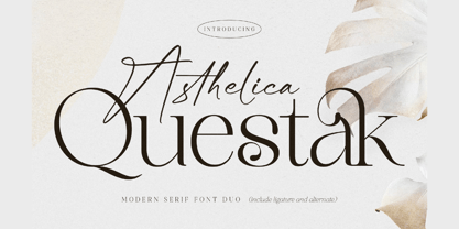 Asthelica Questak Script Police Poster 1