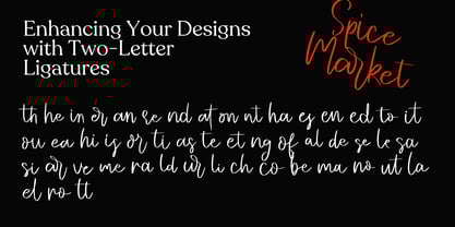 Spice Market Font Poster 7