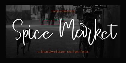 Spice Market Font Poster 1