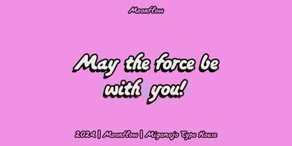 Moonflow Font Poster 9