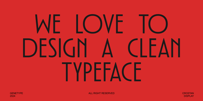 Crostan Font Poster 4