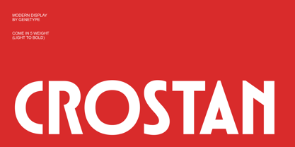Crostan Font Poster 1