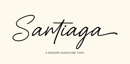 Santiaga Font Poster 1