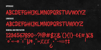 Blood Drainer Font Poster 10