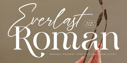 Everlast Roman Script Font Poster 1