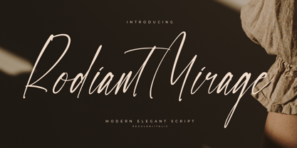 Rodiant Mirage Font Poster 1