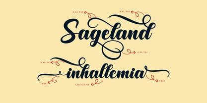 Sageland Font Poster 2