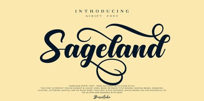 Sageland Font Poster 1