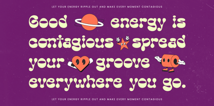 Funky Motion Font Poster 3