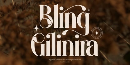 Bling Gilinira Font Poster 1