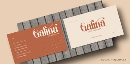 Bling Gilinira Font Poster 11