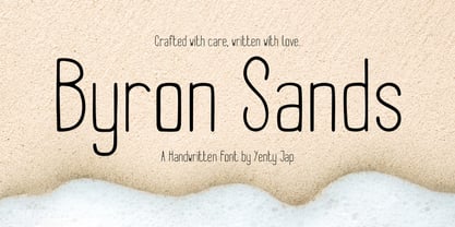 Byron Sands YJC Font Poster 1