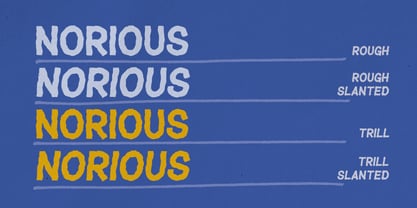 Norious Font Poster 3