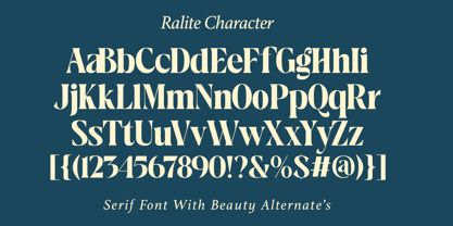 Ralite Font Poster 9