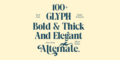 Ralite Font Poster 2