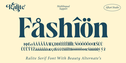 Ralite Font Poster 12