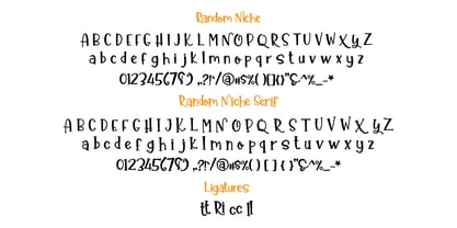 Random Niche Font Poster 5