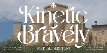 Kinetic Bravely Font Poster 1