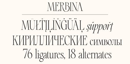 Merbina Font Poster 12