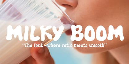 Milky Boom Font Poster 1