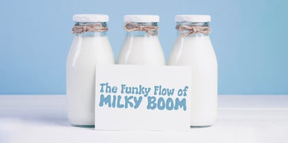 Milky Boom Font Poster 5