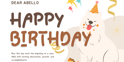 Doggy Chelow Font Poster 2