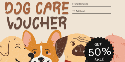 Doggy Chelow Font Poster 4