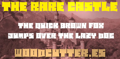 The Rare Castle Font Poster 2