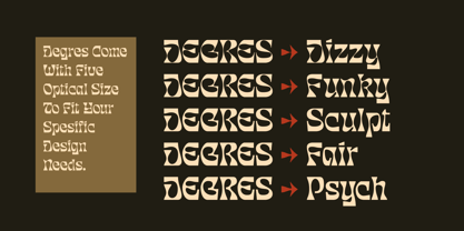 Degres Font Poster 2