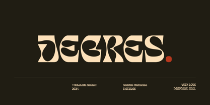 Degres Font Poster 1