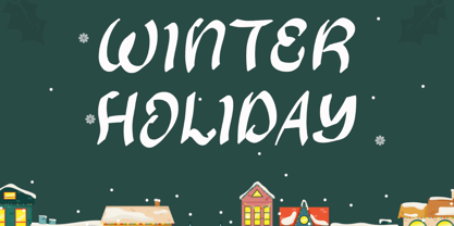 Hilary Christmas Font Poster 2