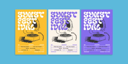 Sunstream Font Poster 7