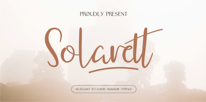 Solarett Font Poster 1