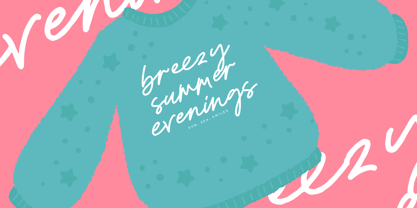 Quickly Writing Font Poster 5