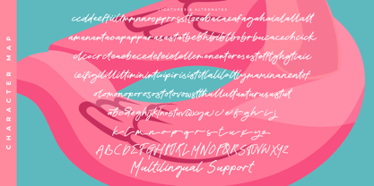 Quickly Writing Font Poster 15