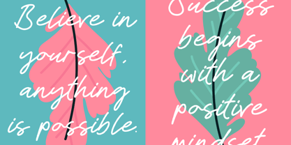 Quickly Writing Font Poster 11