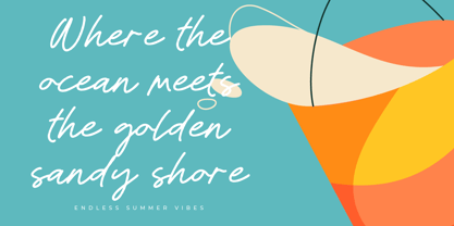 Quickly Writing Font Poster 6