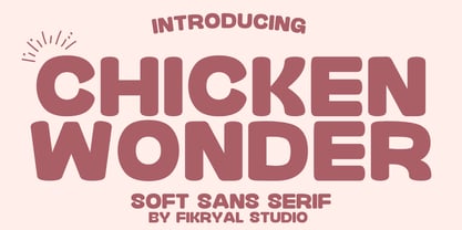 Chicken Wonder Font Poster 1