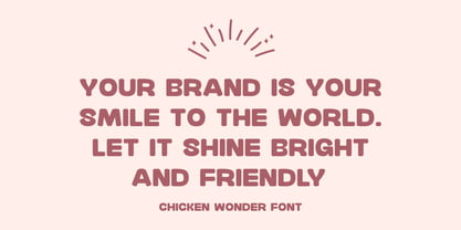 Chicken Wonder Font Poster 3