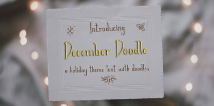 December Doodle Font Poster 1